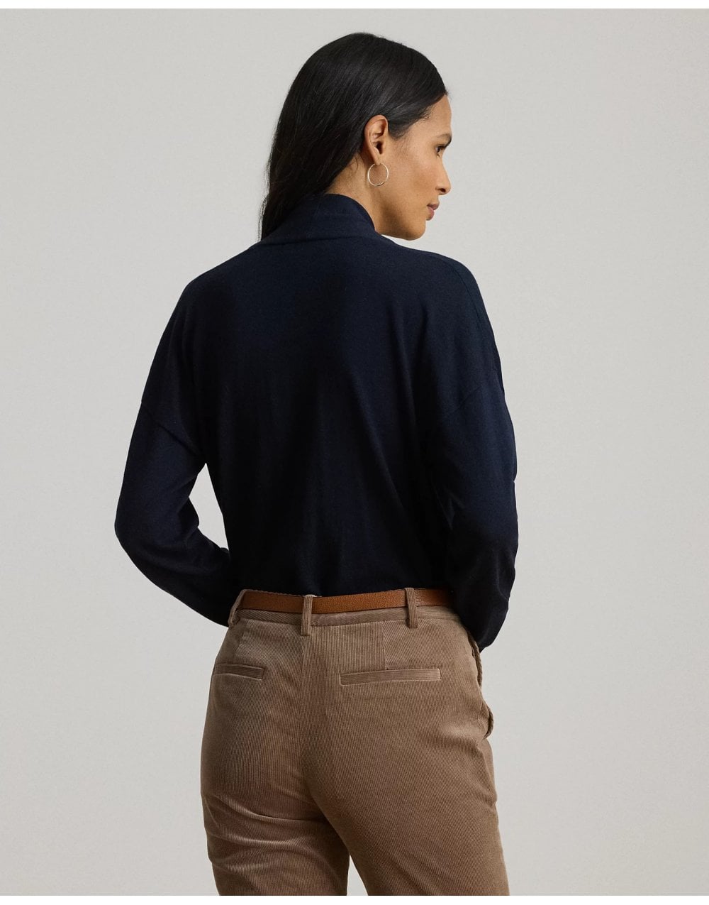 Young Ideas/Henmores - Wakira V Neck Crossover Jumper - Lauren Navy - S