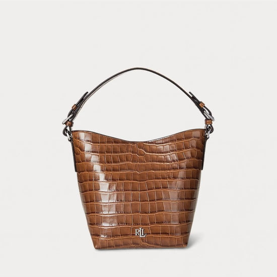 Young Ideas/Henmores - Witley Medium Croc Crossbody Bag - Tobacco - OS