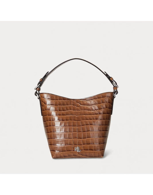 Young Ideas/Henmores - Witley Medium Croc Crossbody Bag - Tobacco - OS