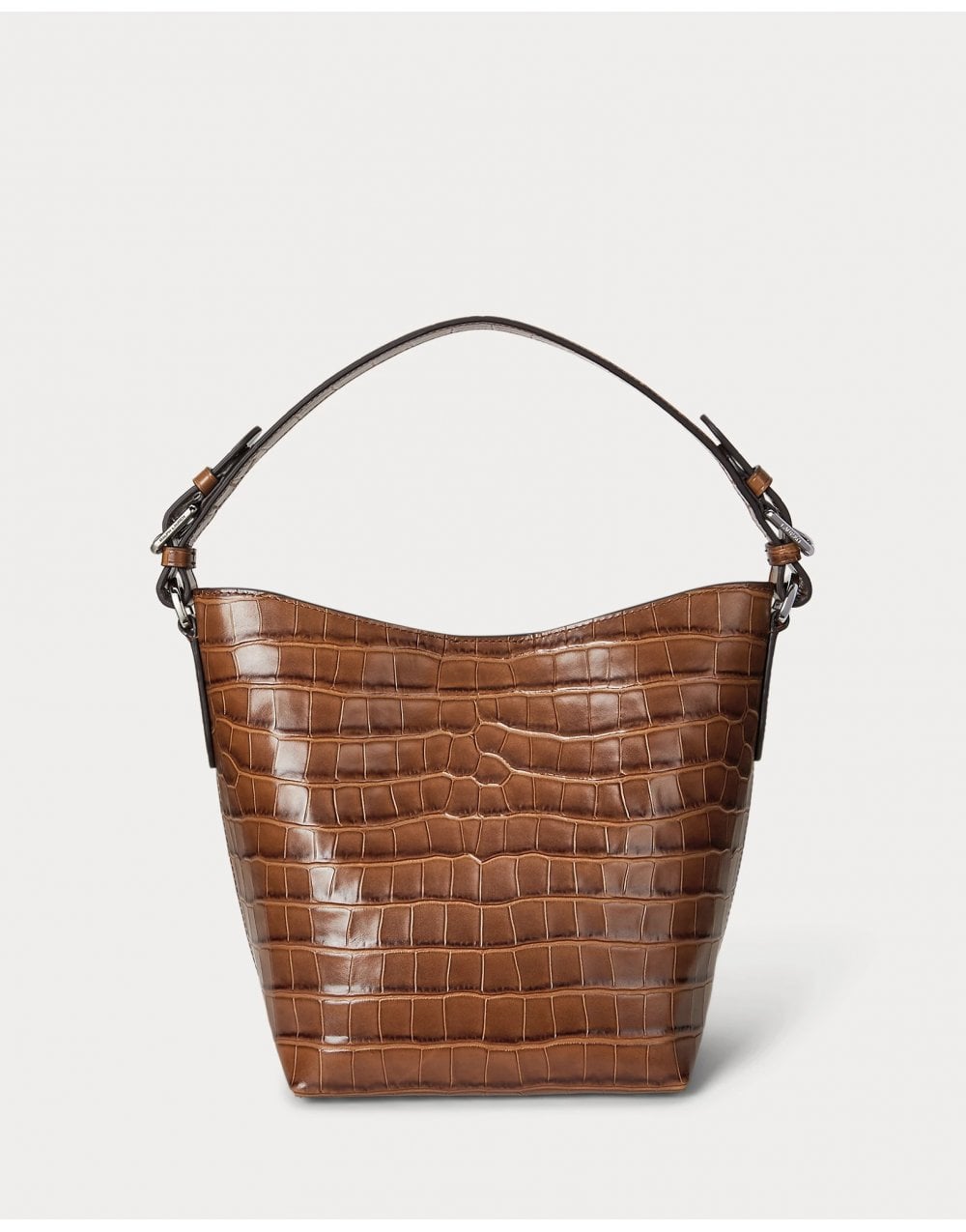 Young Ideas/Henmores - Witley Medium Croc Crossbody Bag - Tobacco - OS