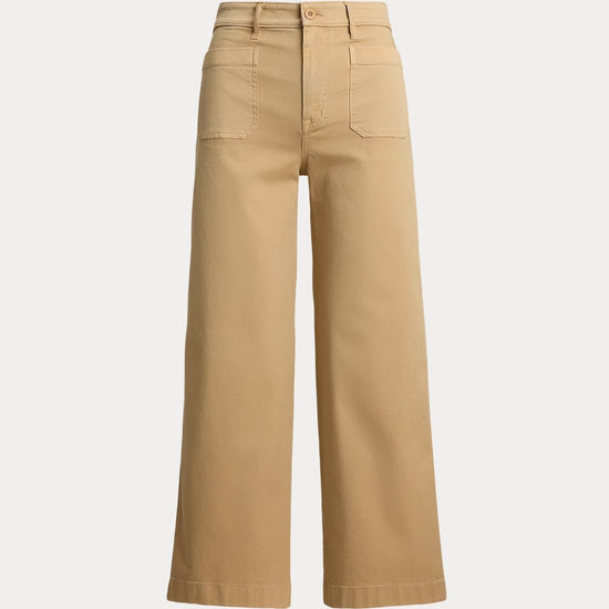 Young Ideas & Henmores -Yurshane Cropped Flat Front Trousers -Birch Tan -8