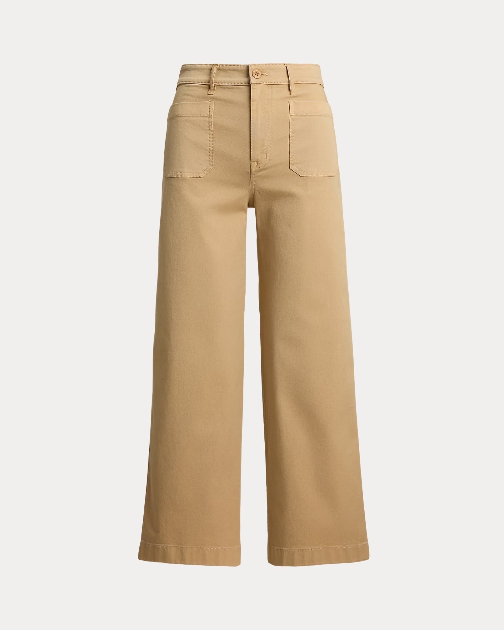 Young Ideas & Henmores -Yurshane Cropped Flat Front Trousers -Birch Tan -8