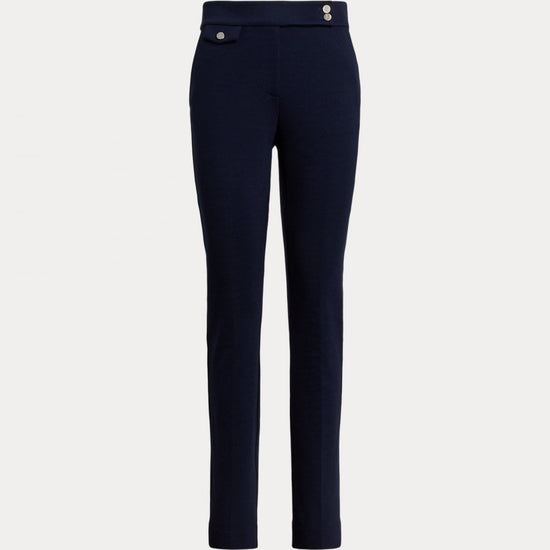 Young Ideas/Henmores - Zinleah Flat Front Ankle Trousers - Lauren Navy - XS
