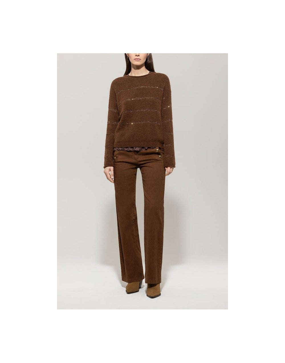 Young Ideas/Henmores - Autumn Glow Authentic Twill Denim Jeans - 758 Tan Brown - 8