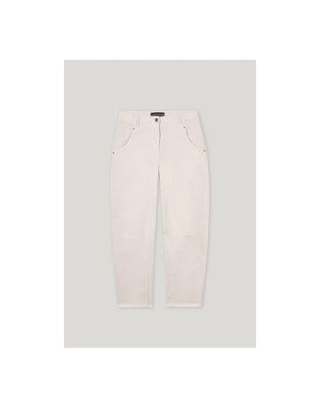 Young Ideas/Henmores - Autumn Glow Loose Leg Corduroy Trousers - 107 Off White - 8