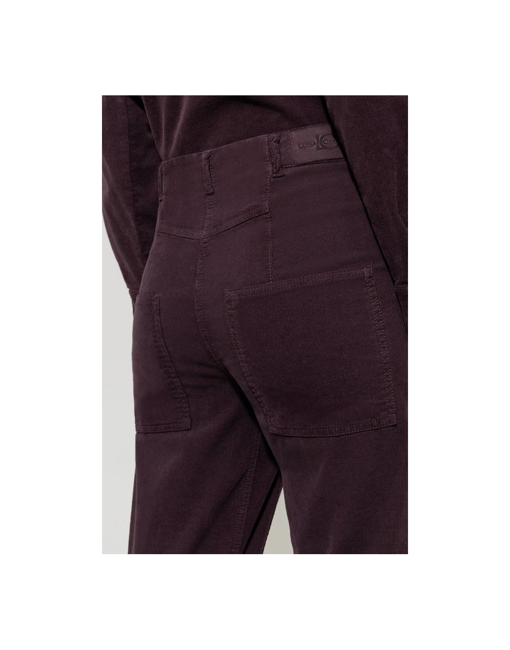 Young Ideas/Henmores - Autumn Glow Loose Leg Corduroy Trousers - 107 Off White - 8