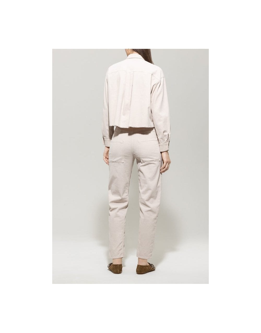 Young Ideas/Henmores - Autumn Glow Loose Leg Corduroy Trousers - 107 Off White - 8