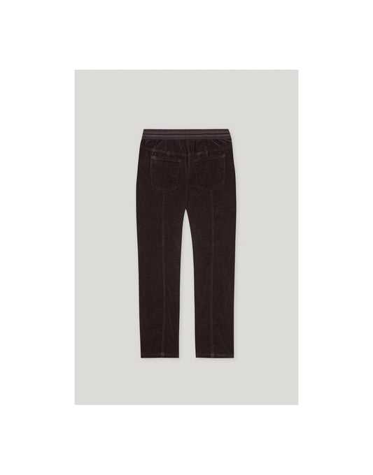 Young Ideas/Henmores - Autumn Glow Skinny Velvet Trouser - 780 Deep Brown - 8