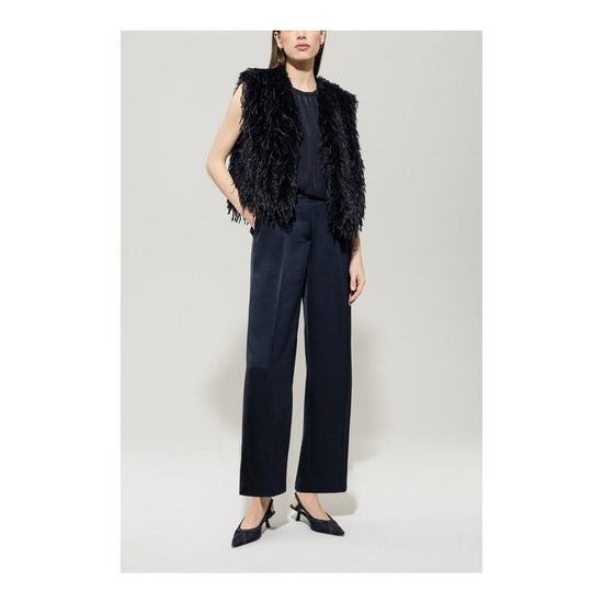 Young Ideas/Henmores - Bohemian Vibes Feather Effect Gilet - 293 Navy - 8