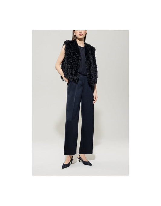 Young Ideas/Henmores - Bohemian Vibes Feather Effect Gilet - 293 Navy - 8
