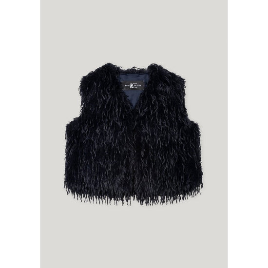 Young Ideas/Henmores - Bohemian Vibes Feather Effect Gilet - 293 Navy - 8