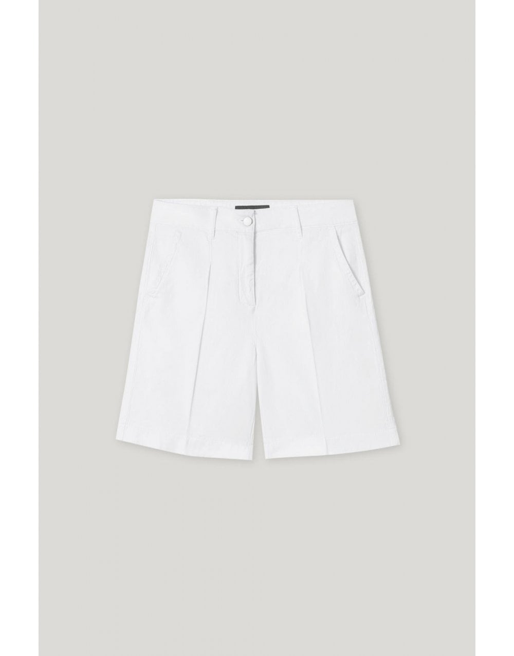Young Ideas/Henmores - Button Up Shorts - 0100 Bleached White - 10