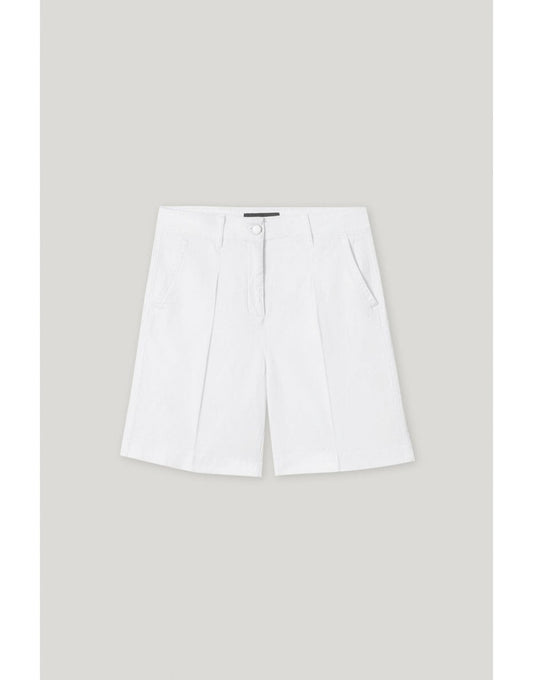 Young Ideas/Henmores - Button Up Shorts - 0100 Bleached White - 10