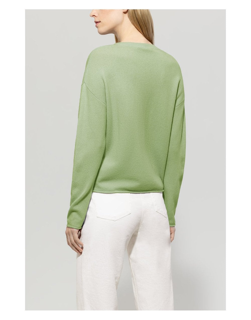 Young Ideas/Henmores - Crew Neck Cashmere Blend Jumper - 219 Light Blue - 10