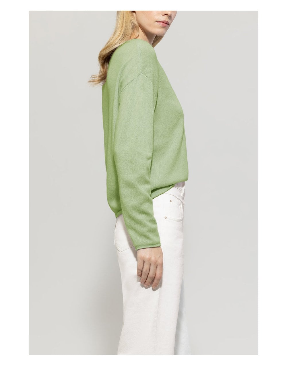 Young Ideas/Henmores - Crew Neck Cashmere Blend Jumper - 219 Light Blue - 10