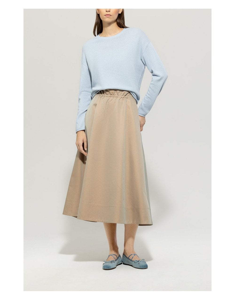 Young Ideas/Henmores - Crew Neck Cashmere Blend Jumper - 219 Light Blue - 10