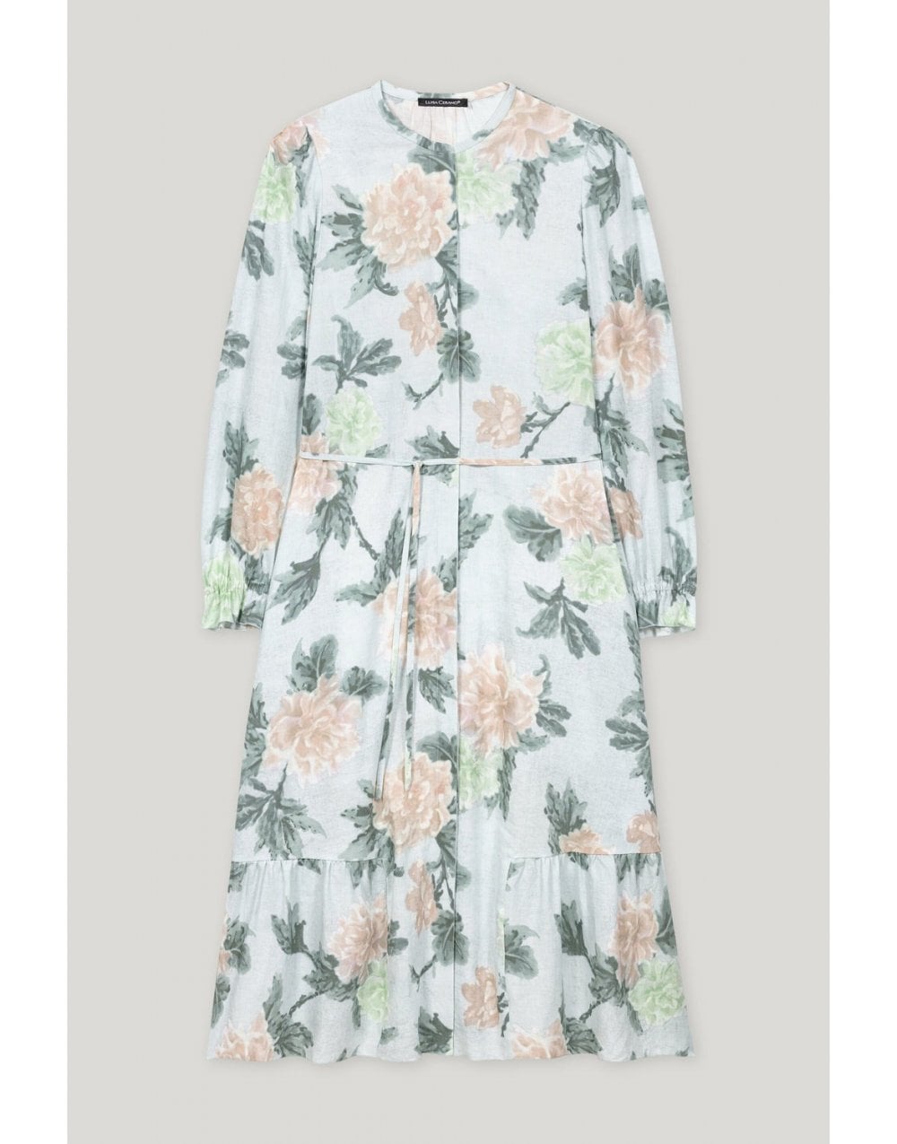 Young Ideas/Henmores - Faded Floral Button Up Midi Dress - 3109 Floral Print - 10