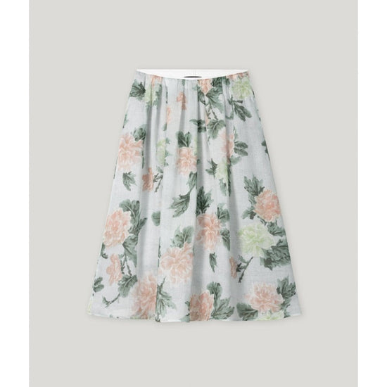 Young Ideas/Henmores - Faded Floral Pleated Midi Skirt - 3109 Floral Print - 10