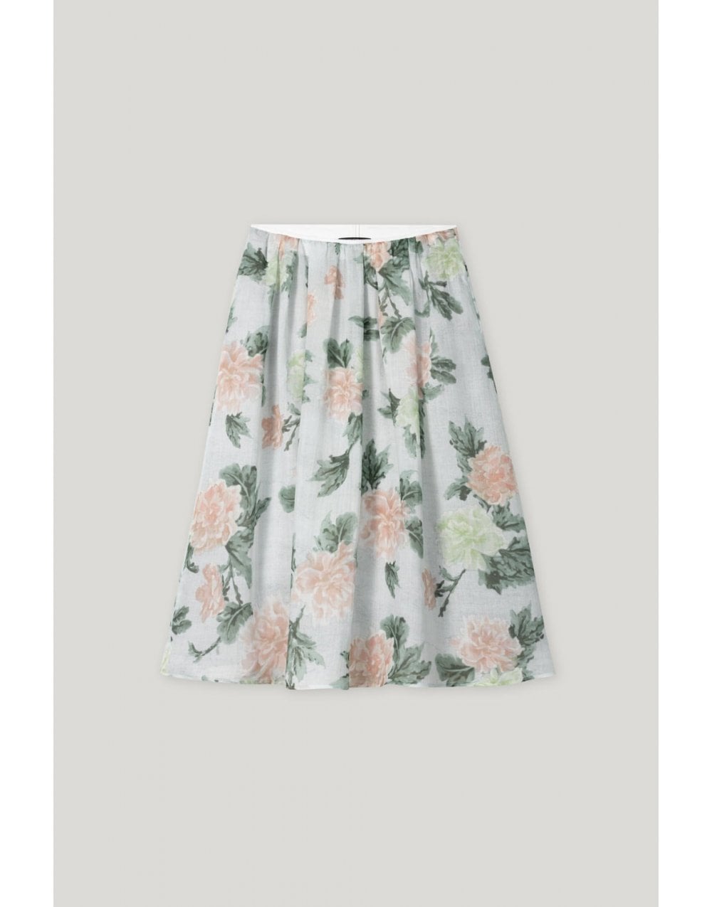 Young Ideas/Henmores - Faded Floral Pleated Midi Skirt - 3109 Floral Print - 10