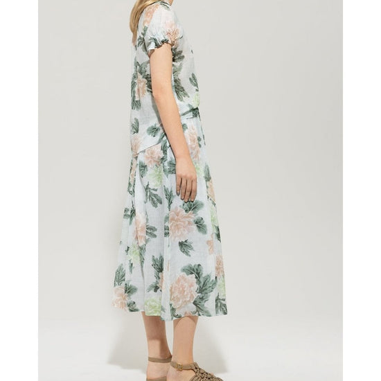 Young Ideas/Henmores - Faded Floral Pleated Midi Skirt - 3109 Floral Print - 10