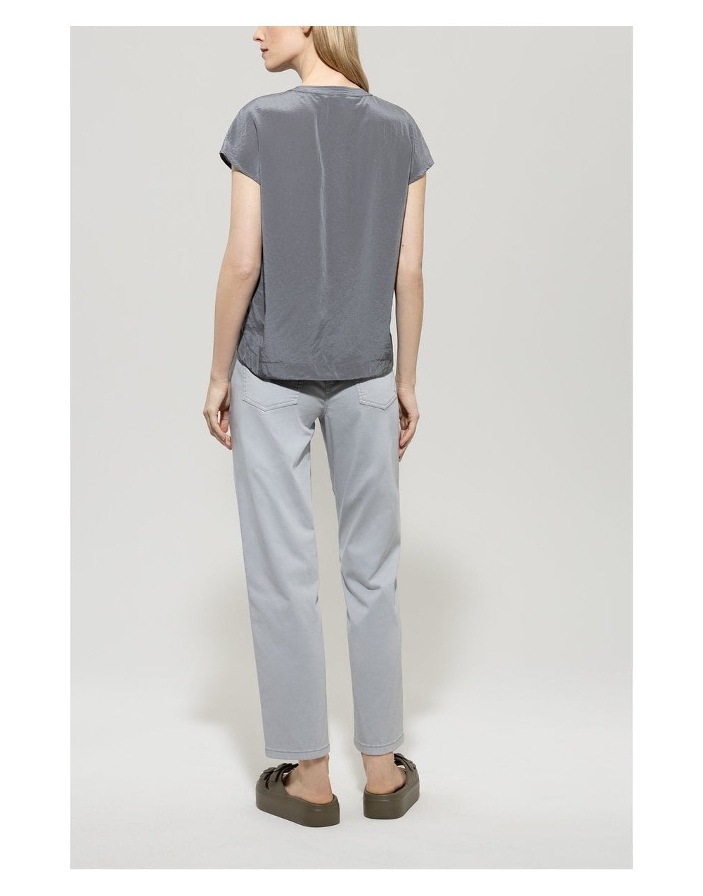 Young Ideas/Henmores - High Stretch Tapered Jean - 1202 Silver Grey - 8