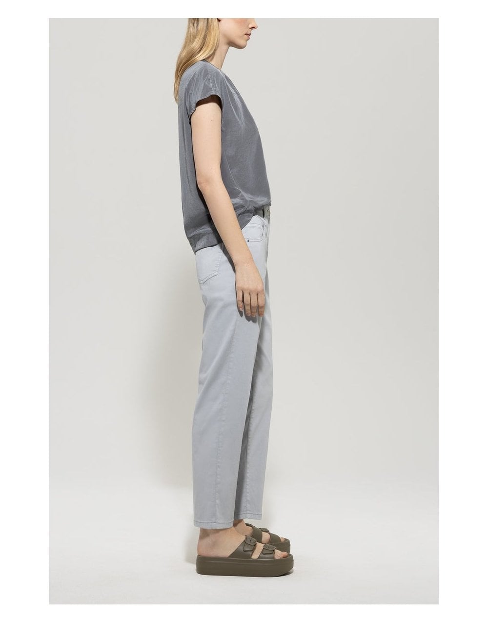 Young Ideas/Henmores - High Stretch Tapered Jean - 1202 Silver Grey - 8