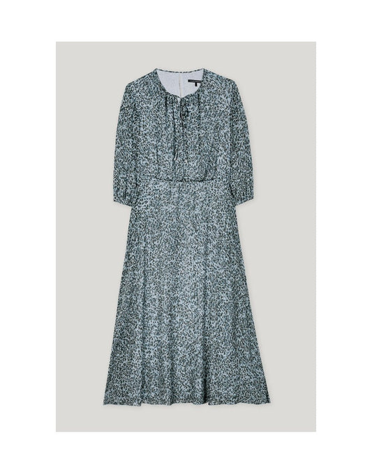 Young Ideas/Henmores - Mineral Vibes Dress with Animal Print - 2162 Pale Blue - 10