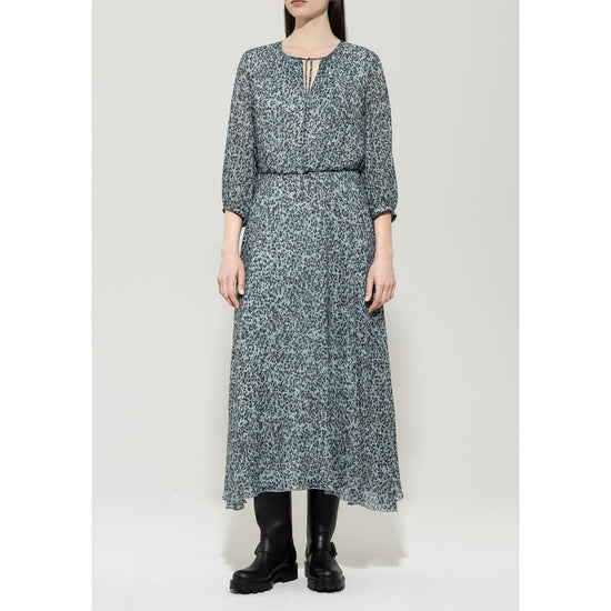 Young Ideas/Henmores - Mineral Vibes Dress with Animal Print - 2162 Pale Blue - 10