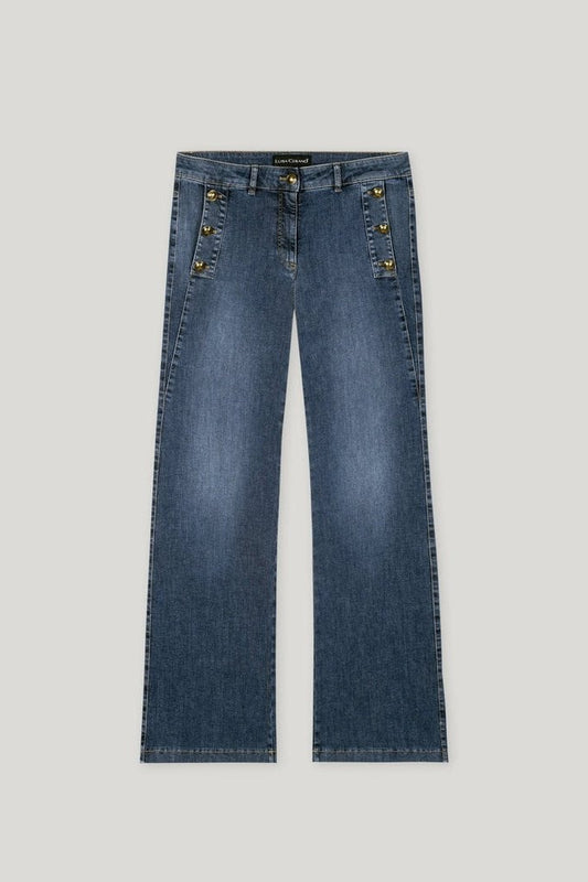 Young Ideas/Henmores - Mineral Vibes Sailor Denim Jeans - 254 Denim - 8
