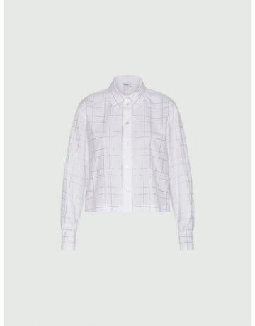 Young Ideas/Henmores - Acume Diamante Square Detail Short Shirt - 007 White - 8