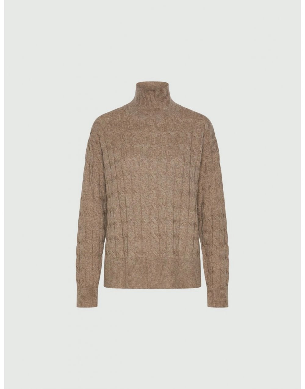 Young Ideas/Henmores - Aereo Textured Knit Funnel Neck Jumper - 001 Ivory - S