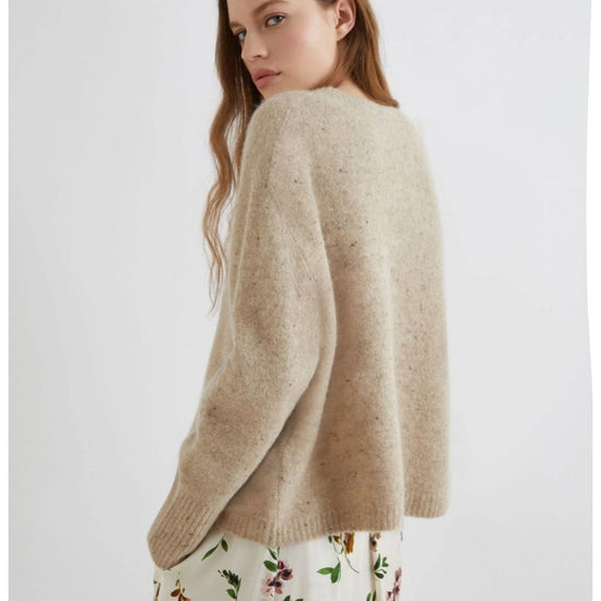 Young Ideas/Henmores - Albina Crew Neck Jumper - 002 Camel - XS