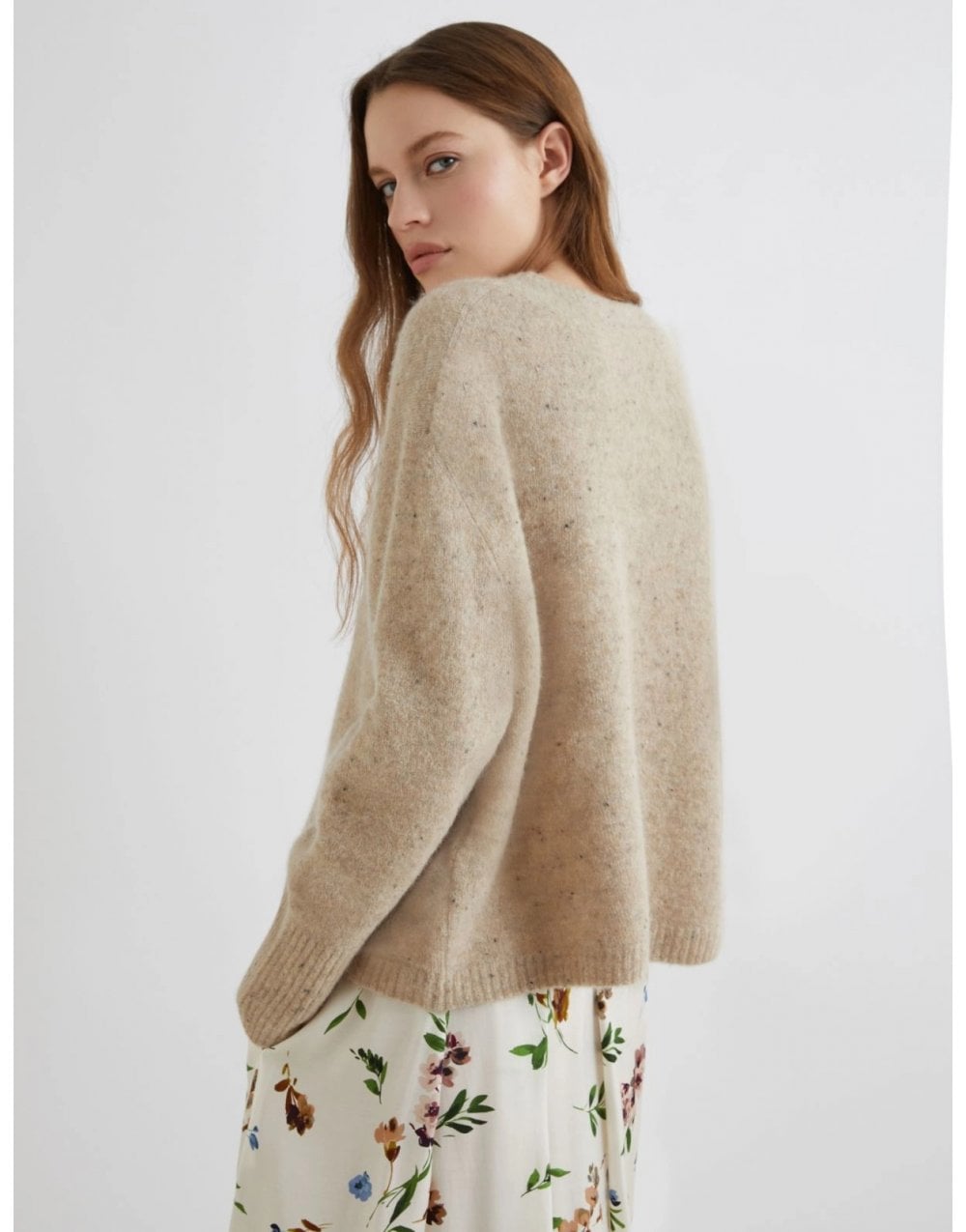 Young Ideas/Henmores - Albina Crew Neck Jumper - 002 Camel - XS