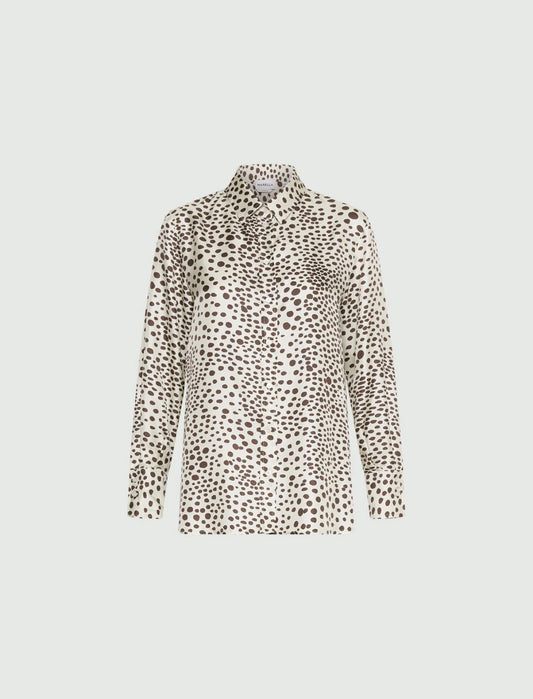 Young Ideas/Henmores - Alve Spotted Silk Shirt - 006 Cream Spot - 6