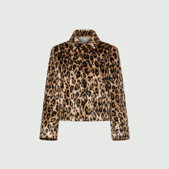 Young Ideas & Henmores -Angel Leopard Short Jacket -001 Camel -8