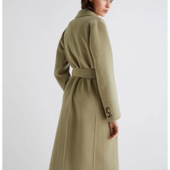 Young Ideas/Henmores - Ara Double Breasted Wool Coat - 006 Sage - 8
