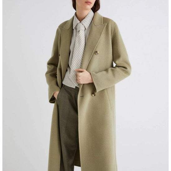Young Ideas/Henmores - Ara Double Breasted Wool Coat - 006 Sage - 8