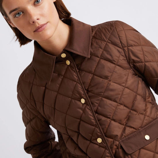 Young Ideas/Henmores - Asti Quilted Jacket - 003 Chocolate - 8