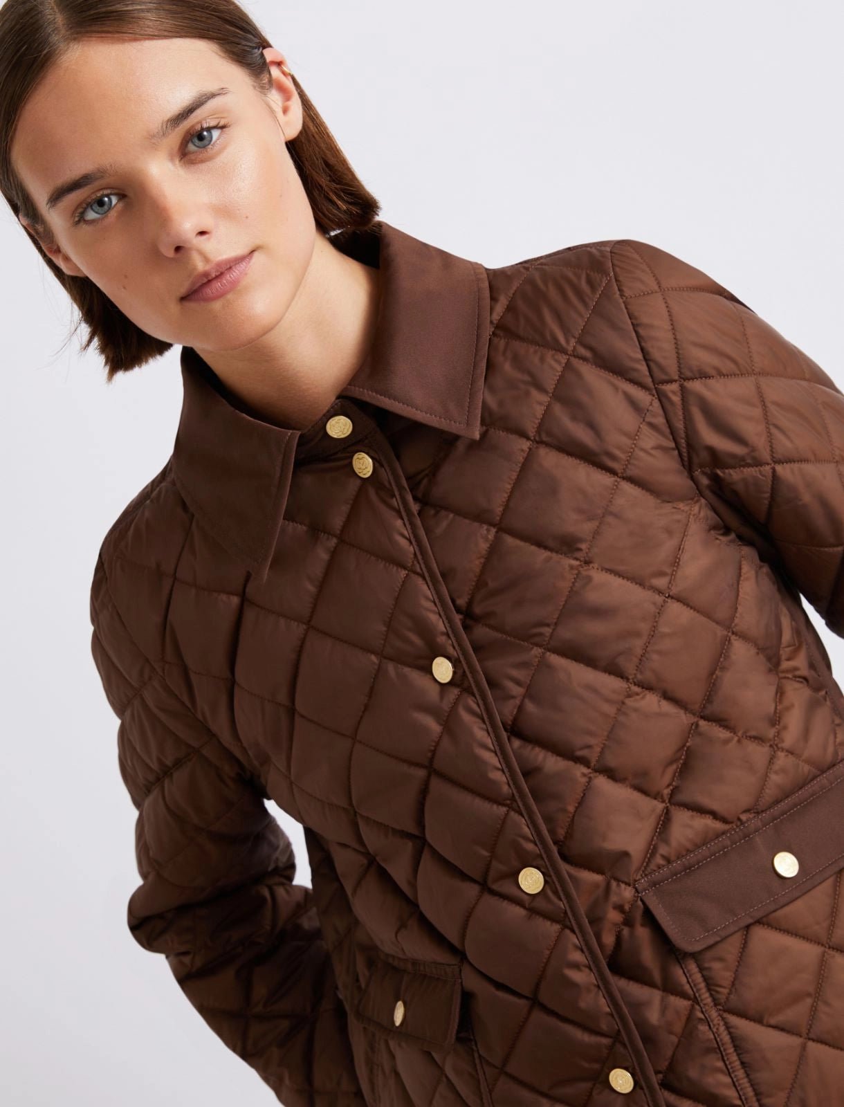 Young Ideas/Henmores - Asti Quilted Jacket - 003 Chocolate - 8