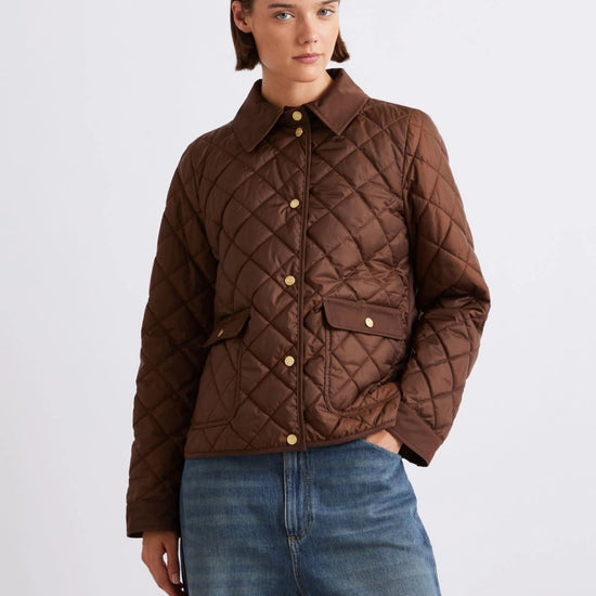 Young Ideas/Henmores - Asti Quilted Jacket - 003 Chocolate - 8