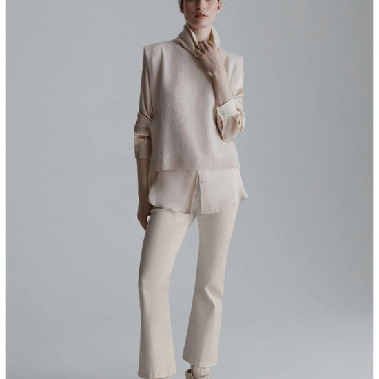 Young Ideas/Henmores - Bunny Satin Shirt - 001 Cream - 8