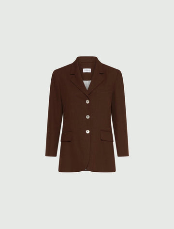 Young Ideas/Henmores - Cachi Linen Mix Blazer - 002 Brown - 8