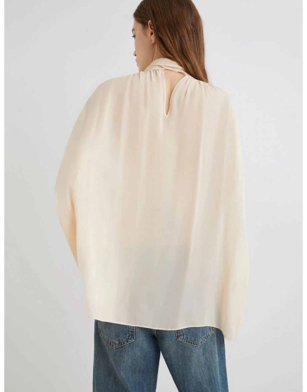 Young Ideas/Henmores - Canapa Georgette Blouse - 001 Powder - 8