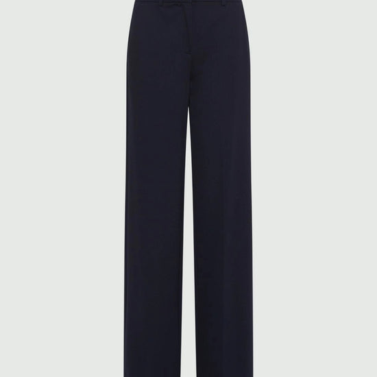 Young Ideas/Henmores - Clarino Straight Leg Jersey Trousers - 004 Navy - 8