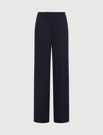 Young Ideas/Henmores - Clarino Straight Leg Jersey Trousers - 004 Navy - 8