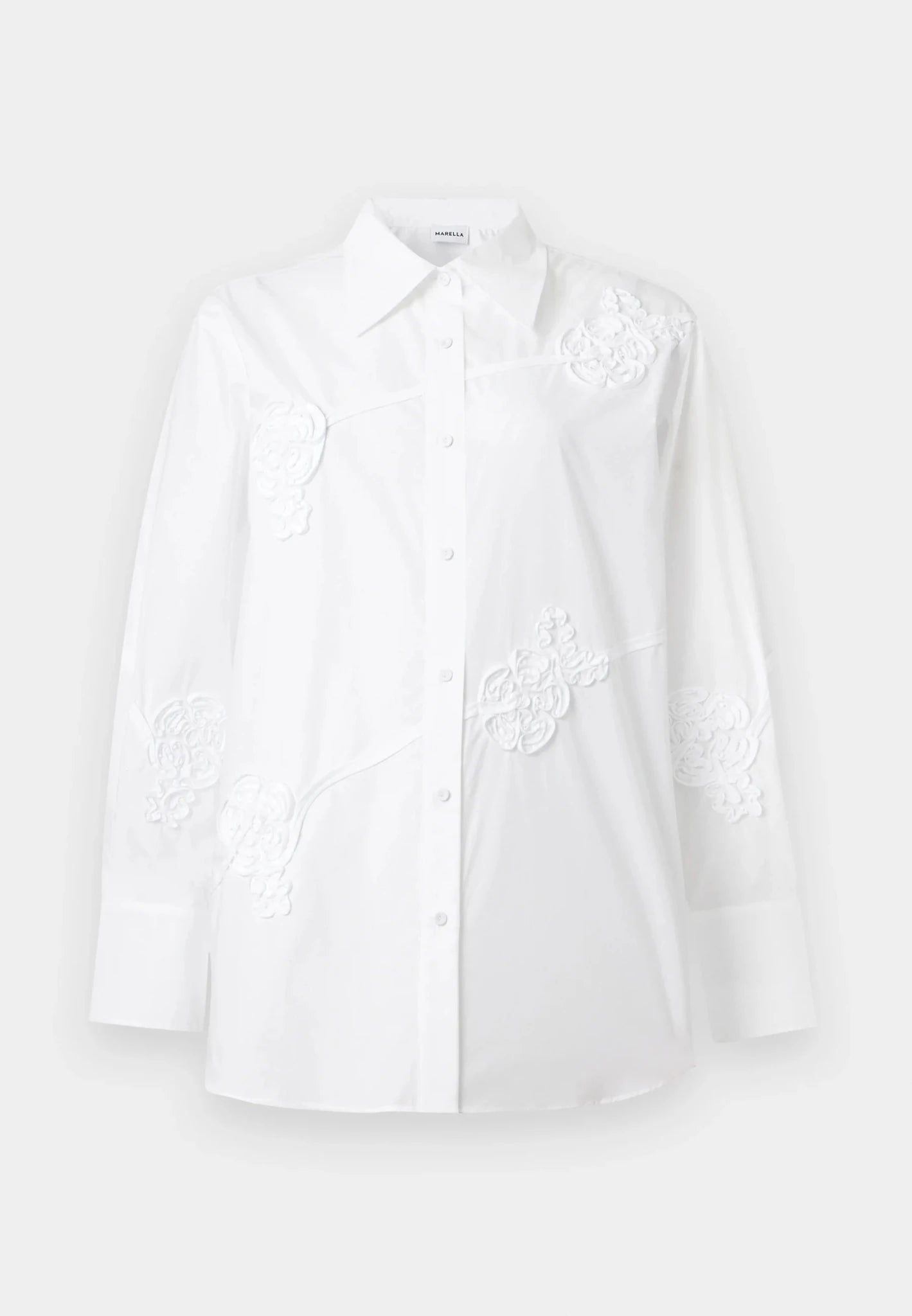 Young Ideas/Henmores - Comune Poplin Embroidered Shirt - 001 White - 6