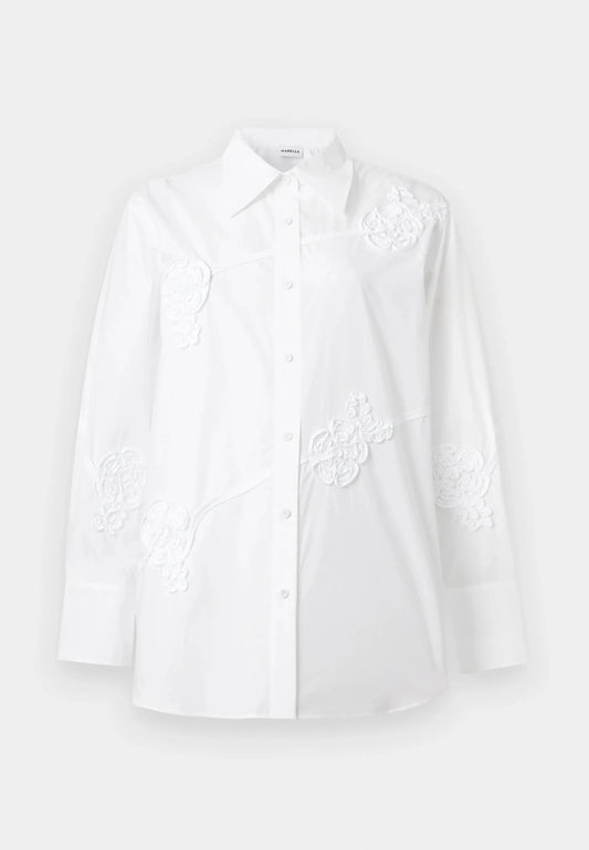 Young Ideas/Henmores - Comune Poplin Embroidered Shirt - 001 White - 6