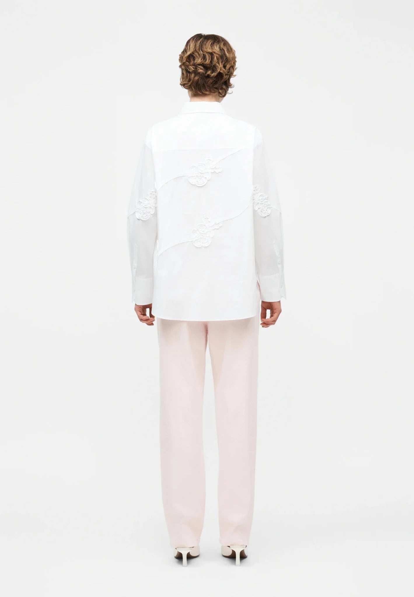 Young Ideas/Henmores - Comune Poplin Embroidered Shirt - 001 White - 6