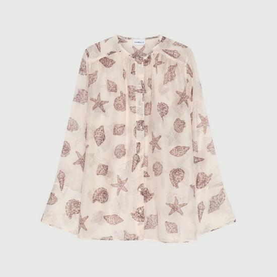 Young Ideas & Henmores -Disco Voile Sea Shell Shirt -004 Cream -6