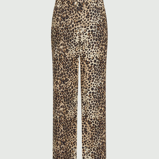Young Ideas/Henmores - Dominio Wide Leg Leopard Trousers - 001 Leopard - 8